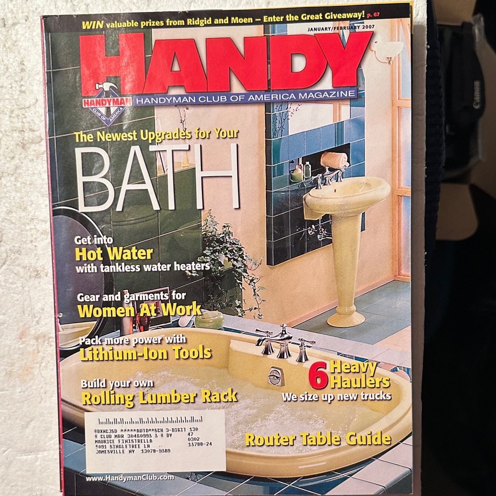 Five “Handyman” magazines